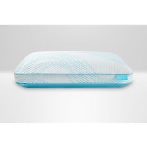 Tempur-Pedic TEMPUR-Breeze ProHi Pillow Queen White Blue Cooling Memory Foam